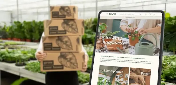 PLNTS webshop ontwikkeld door BEpic