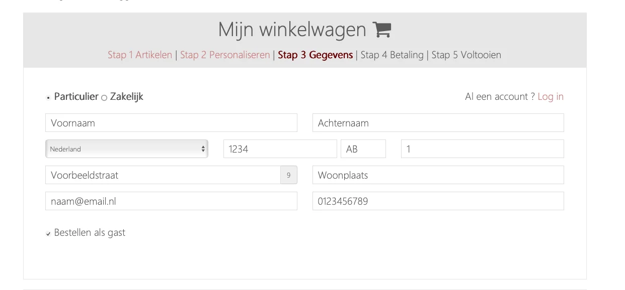 De nieuwe, strakke checkout van Artihove na de optimalisatie